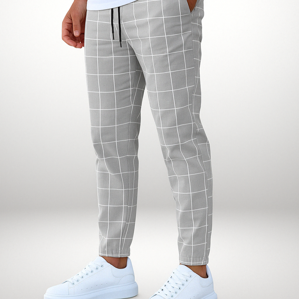 Doriano - Comfortable Checked Pattern Pant
