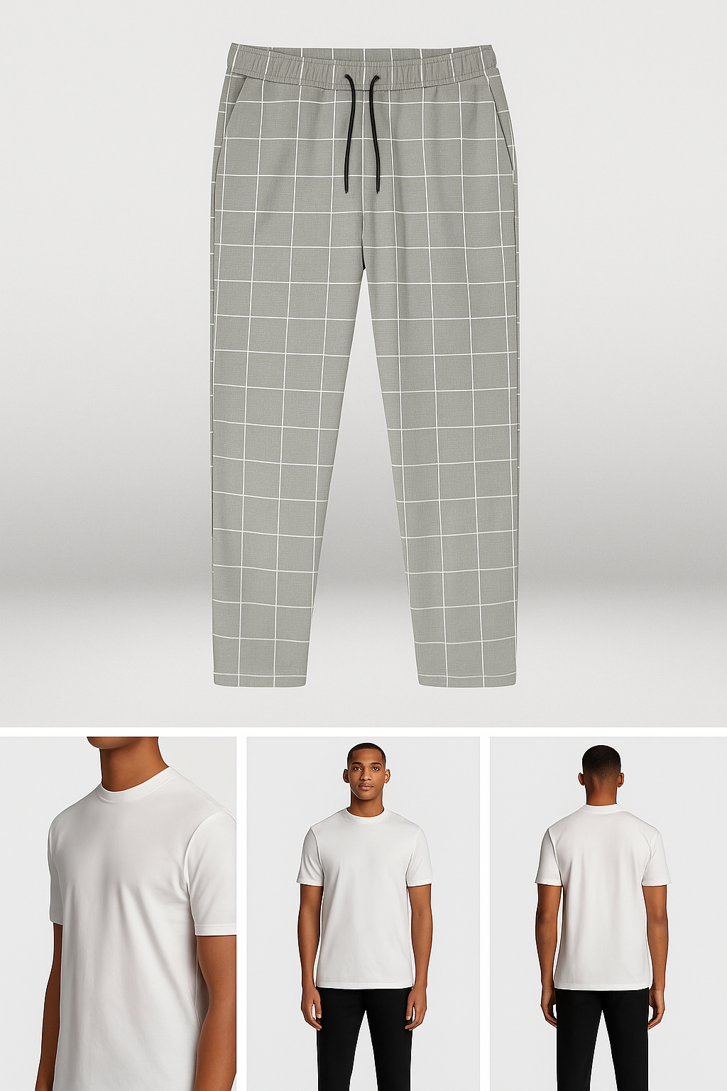 Doriano - Comfortable Checked Pattern Pant