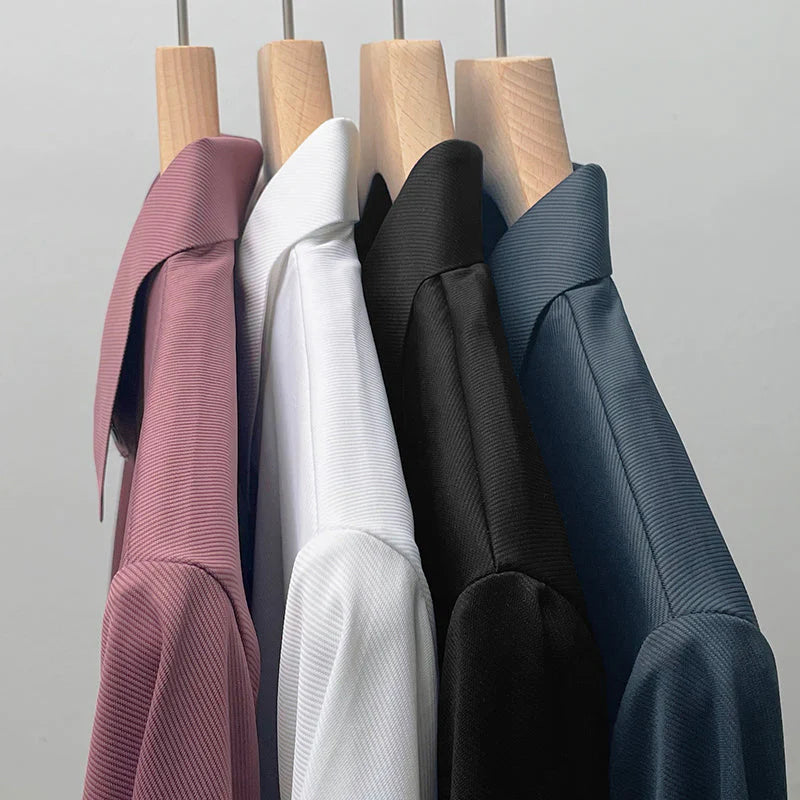CAVALIERE MINIMALE: PLAIN WRINKLE-FREE MUSCLE POLO