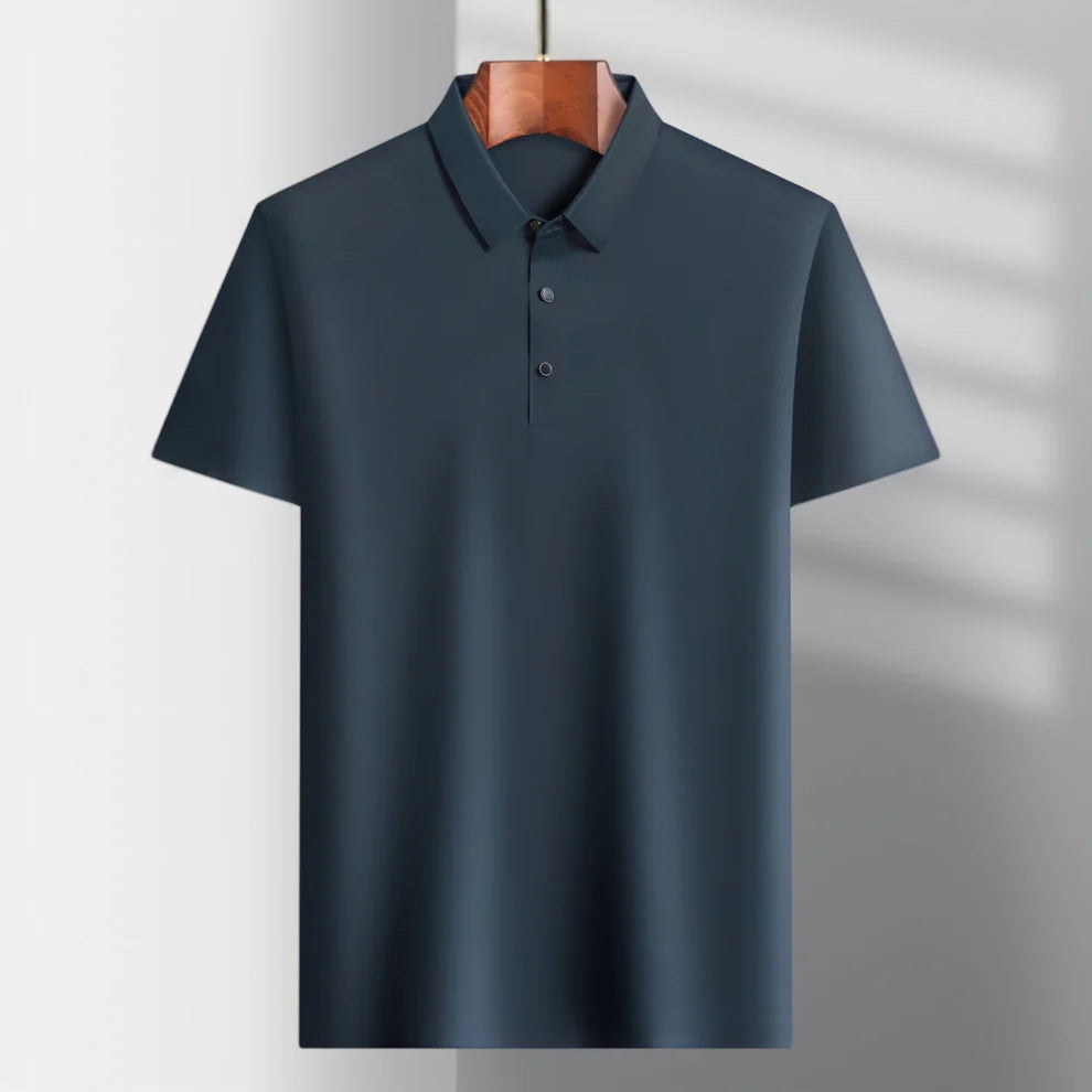 CAVALIERE MINIMALE: PLAIN WRINKLE-FREE MUSCLE POLO