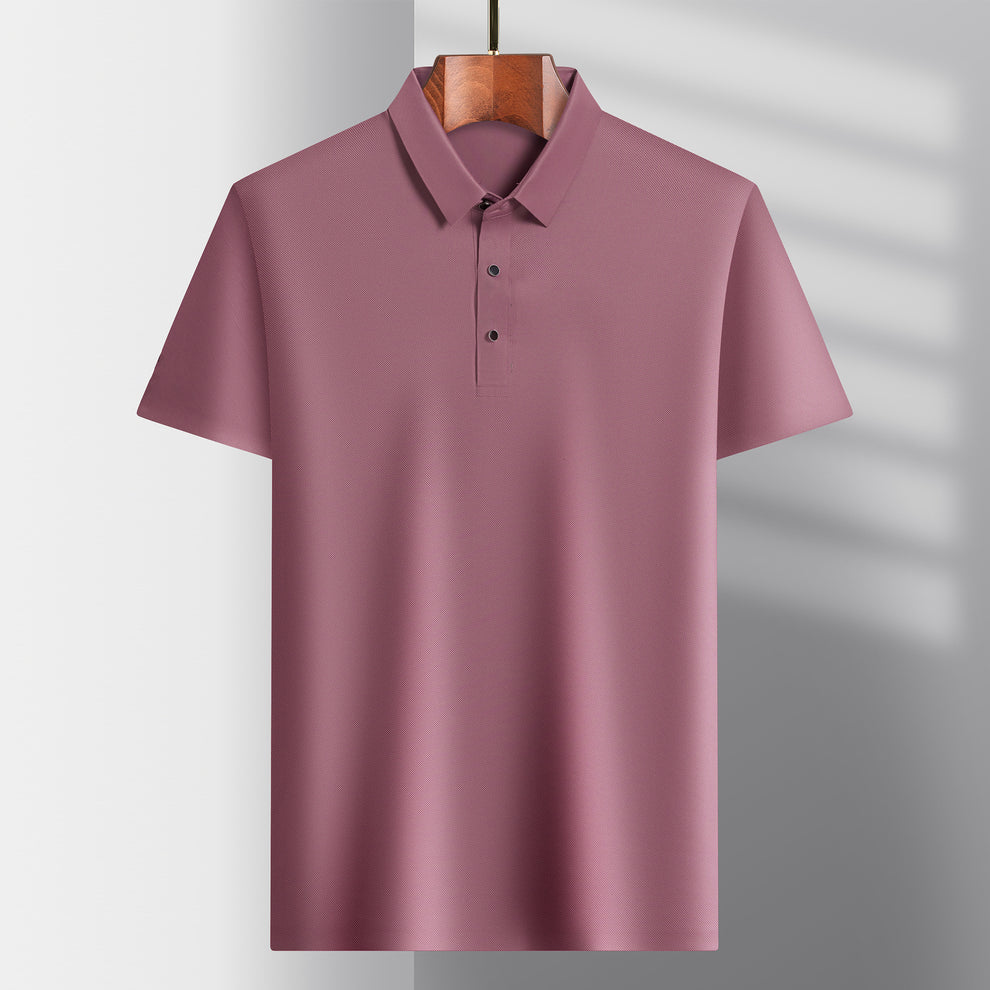 CAVALIERE MINIMALE: PLAIN WRINKLE-FREE MUSCLE POLO