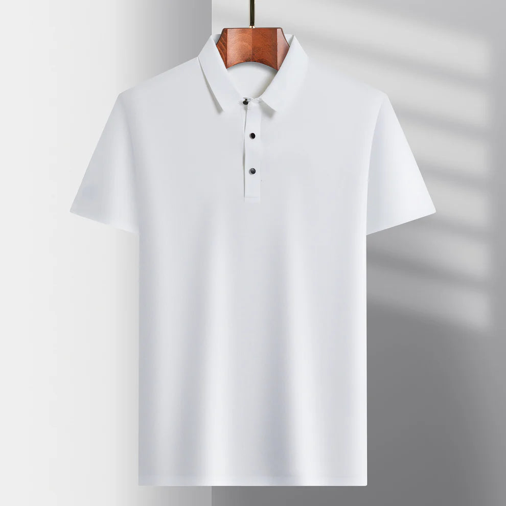 CAVALIERE MINIMALE: PLAIN WRINKLE-FREE MUSCLE POLO