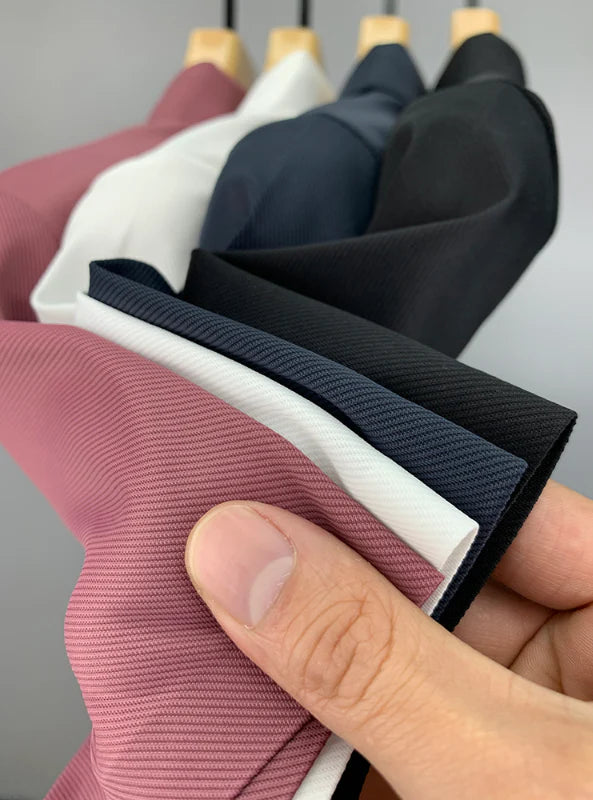 CAVALIERE MINIMALE: PLAIN WRINKLE-FREE MUSCLE POLO