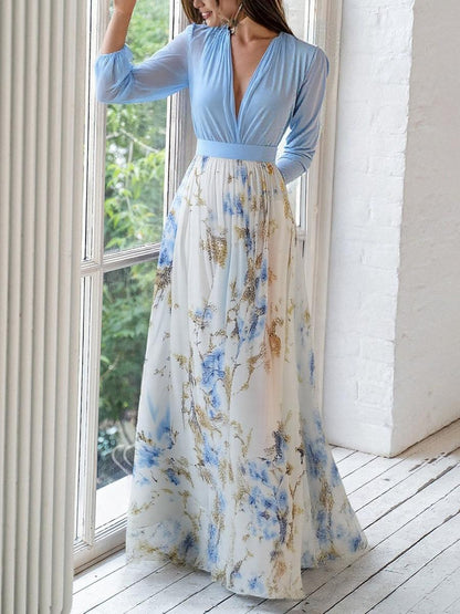 Jewel - Long Dress With Floral Print