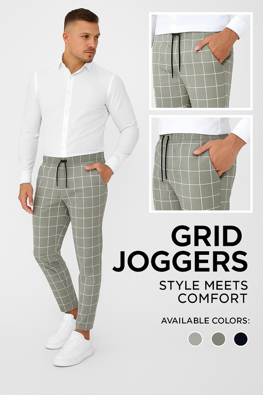 Doriano - Comfortable Checked Pattern Pant