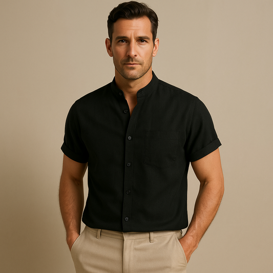 Gerardo - Short Sleeve Linen Shirt