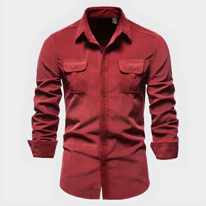 BATTISTILO VELOSO: PURE COTTON CORDUROY ESSENTIAL SHIRT