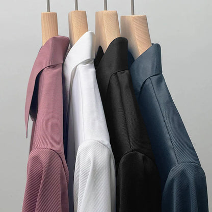 CAVALIERE MINIMALE: PLAIN WRINKLE-FREE MUSCLE POLO