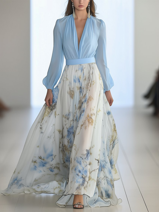 Jewel - Long Dress With Floral Print
