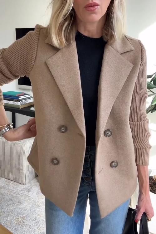 Kittiya - Elegant Knitted Blazer With Long Sleeve