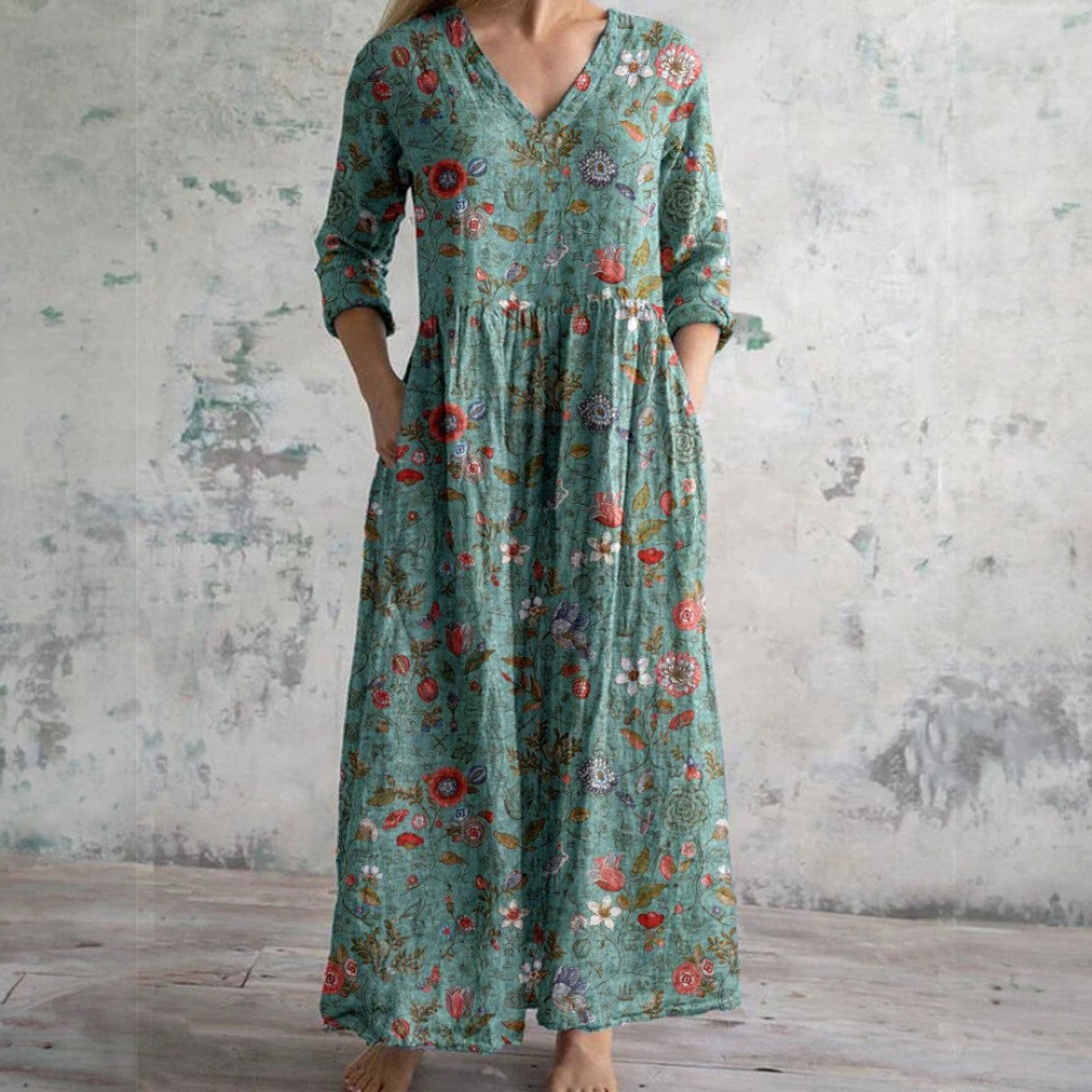 Erica - Elegant Floral Dress